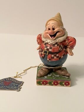 Disney Traditions Jim Shore Happy Dwarf Figurine Snow White Enesco #4013984